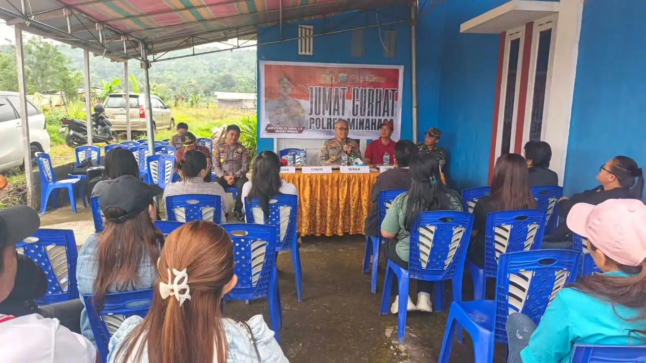 Jumat Curhat Polres Minahasa di Remboken: Wadah Aspirasi, Perkuat Sinergi Jaga Kamtibmas